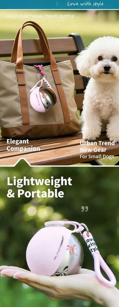 Botella de Agua Portatil para Perros - Bebedero Plegable Antigoteo con Filtro