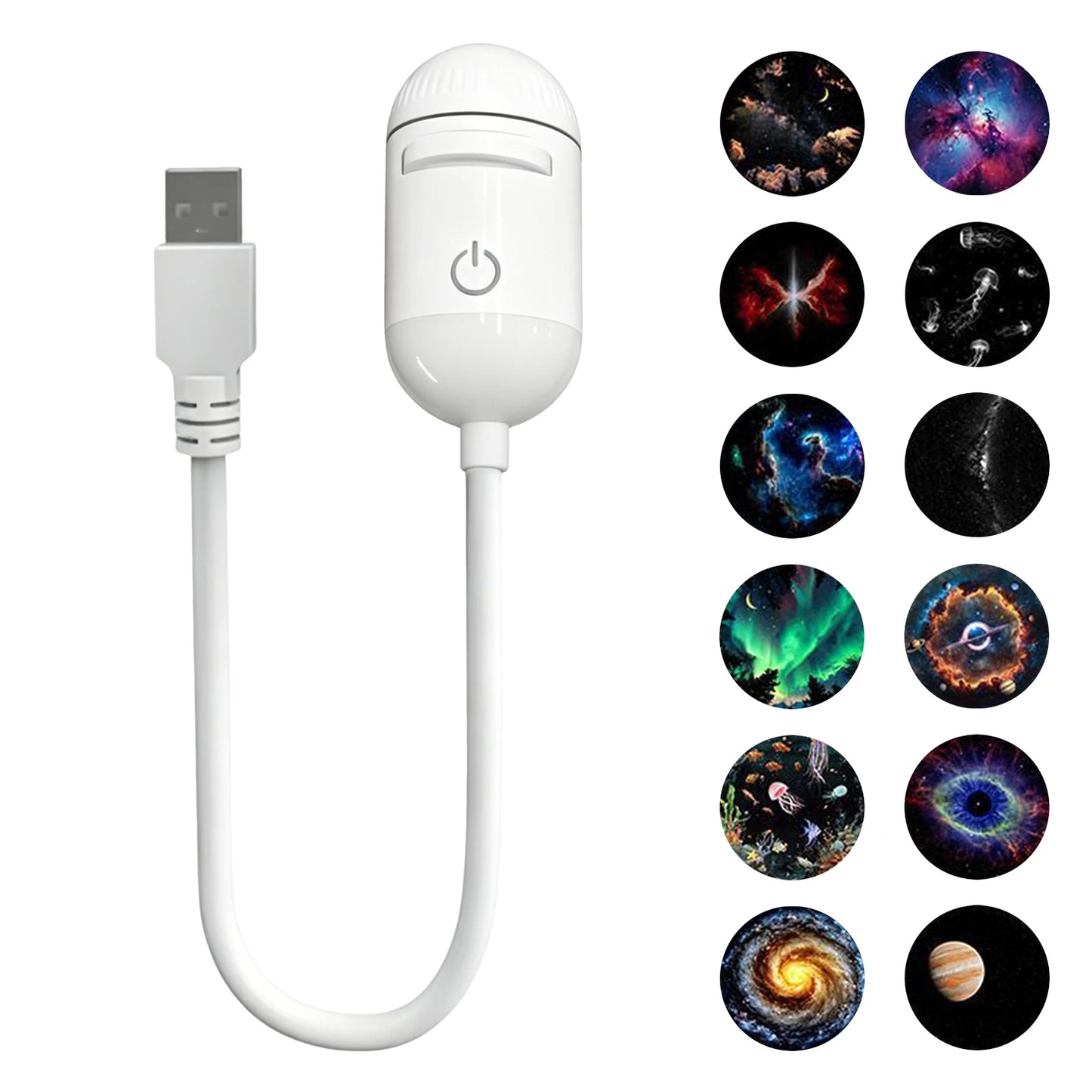 Proyector de Estrellas Galaxy Projector - Lampara Nocturna LED 2 en 1 con Enfoque Ajustable