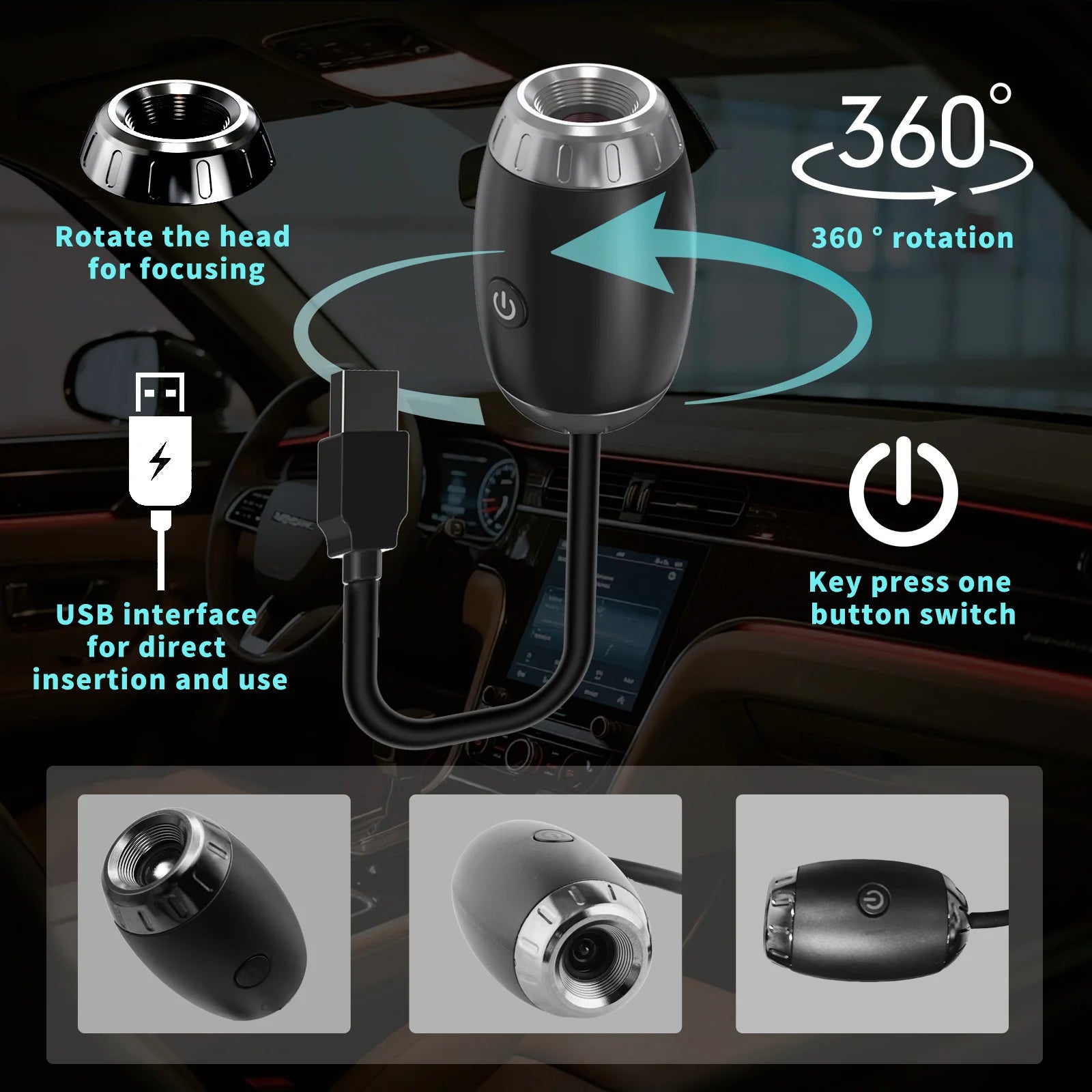 USB proyector galaxia luz nocturna luz de ambiente para coche, luces LED de estrellas para dormitorio, lámpara decorativa para fiestas, hogar y gaming, Saturno