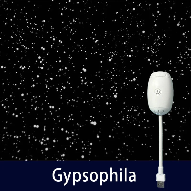 USB proyector galaxia luz nocturna luz de ambiente para coche, luces LED de estrellas para dormitorio, lámpara decorativa para fiestas, hogar y gaming, Saturno