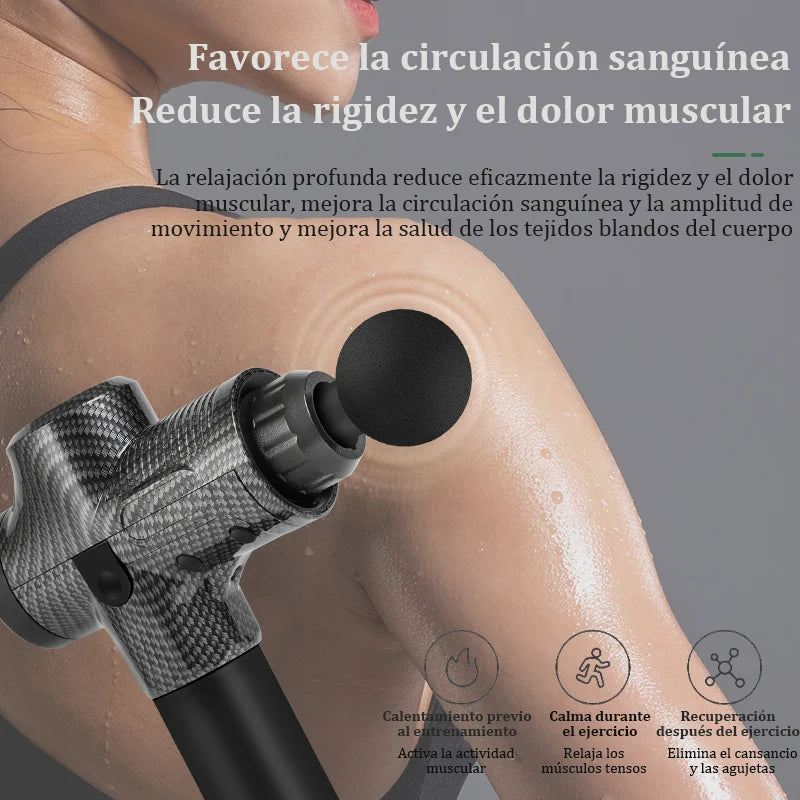 Pistola de Masaje de Percusión Profesional - Kinesia Pro